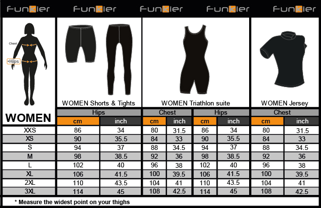 Endura Bike Shorts Size Chart